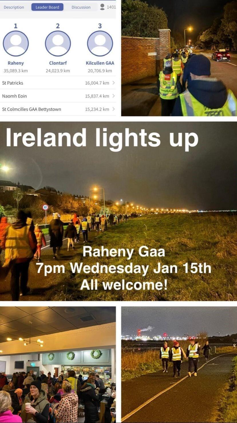 Ireland Lights Up Walk - Raheny GAA